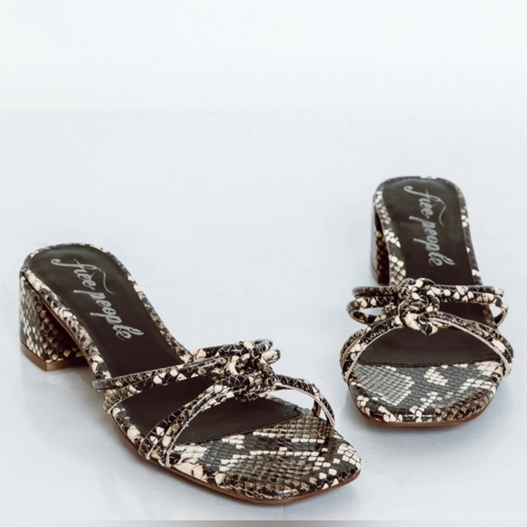 Free People Petra Snake Slide Sandals - Picture 2 of 9